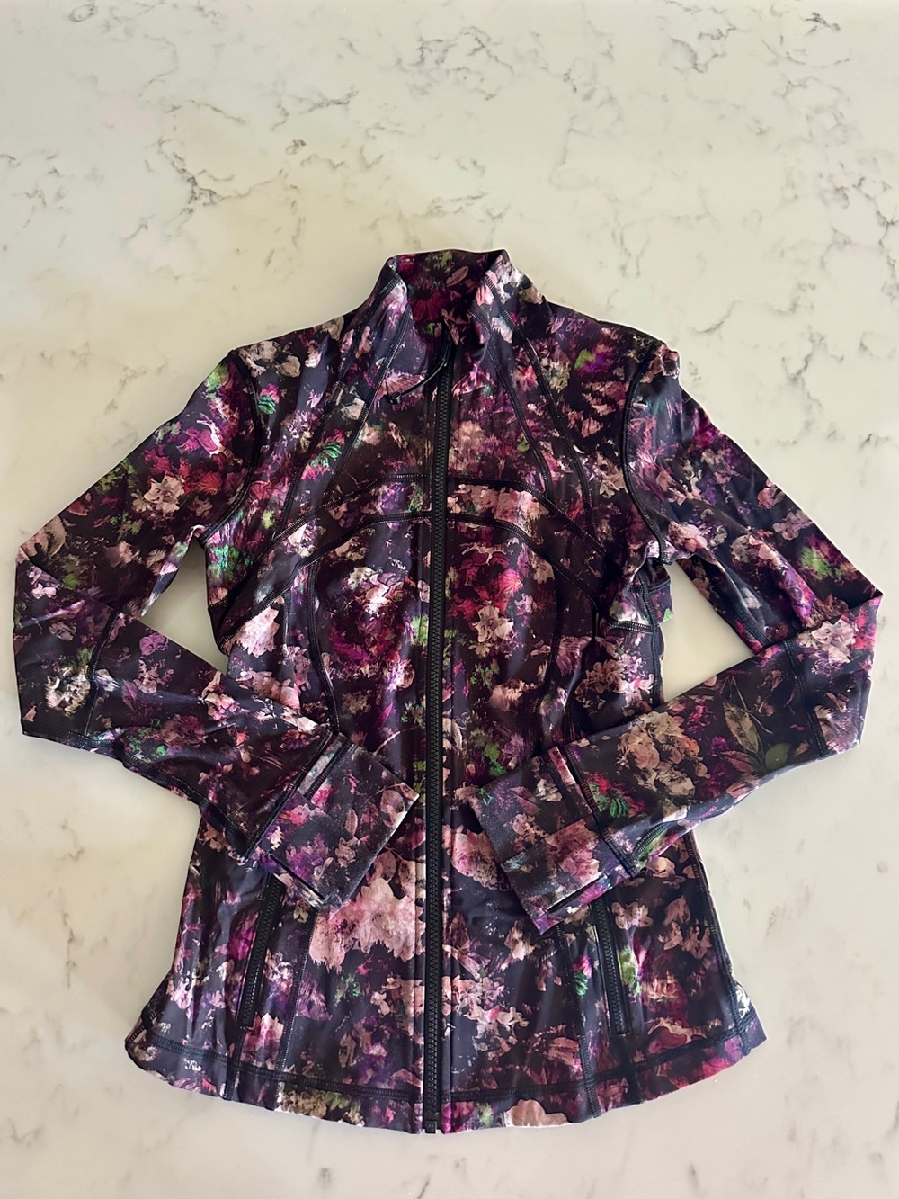 Lululemon Floral Zip-Front Women’s Jacket - Purple, Pink Multi